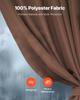 Gazebo Privacy Curtain 10' x 10' x 6.9' Waterproof Gazebo Curtains Coffee