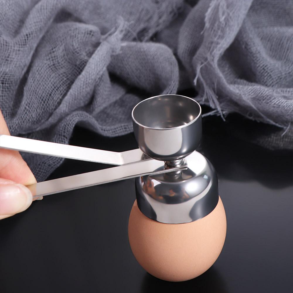 304 Stainless Steel Egg Cracker Double Head Egg Opener Egg Topper Egg Top Remover  Breakfast