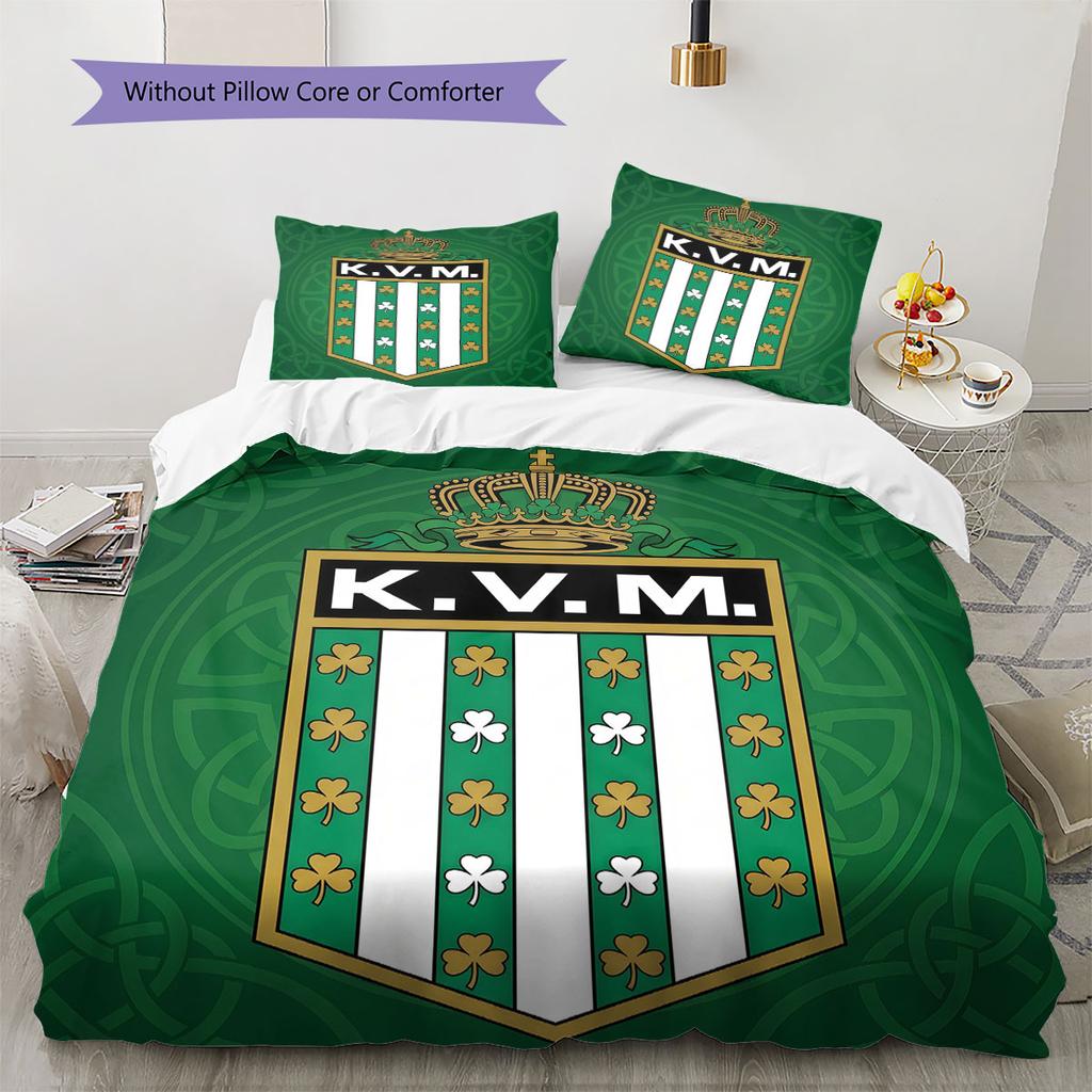 KVMechelen Pattern Bedding Quilt Set Quilt Cover Pillowcase Home Decoration Birthday Gift (1 * duvet cover + 2 * pillowcase, without core)