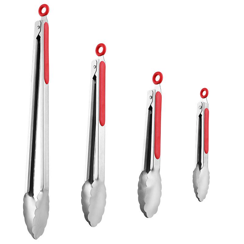 Stainless Steel Multi-Functional Kitchen Tongs for BBQ, Roasting & Baking - Free Shipping