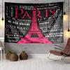 Parisian Eiffel Tower Romance Tapestry Room Decoration Wall Hanging for Living Room Bedroom, dormitory, Birthday and Christmas gifts