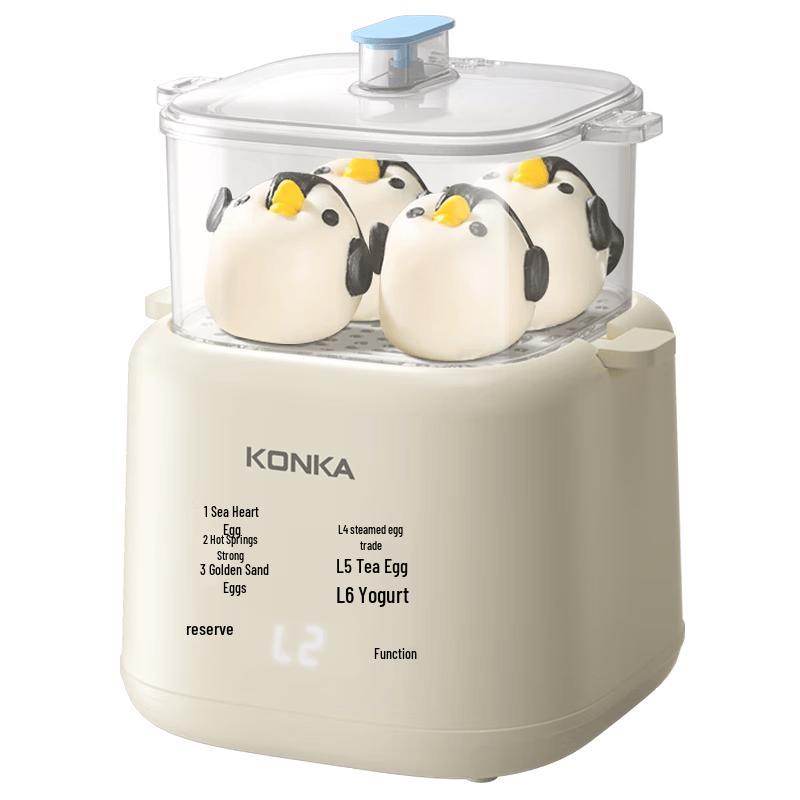 KONKA Mini Multi-functional Egg Cooker and Steamer CN plug (adapter included)