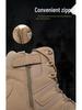 Men's Breathable Mid-Top Tactical Hiking Boots - Wear-Resistant, Large Size Military Duty Footwear