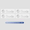 DZXB5 3D Metal Car Interior Dekoration Stickers Badges Auto Styling For Skoda Fabia Kodiaq Kamiq Superb Yeti Octavia Enyaq Rapid