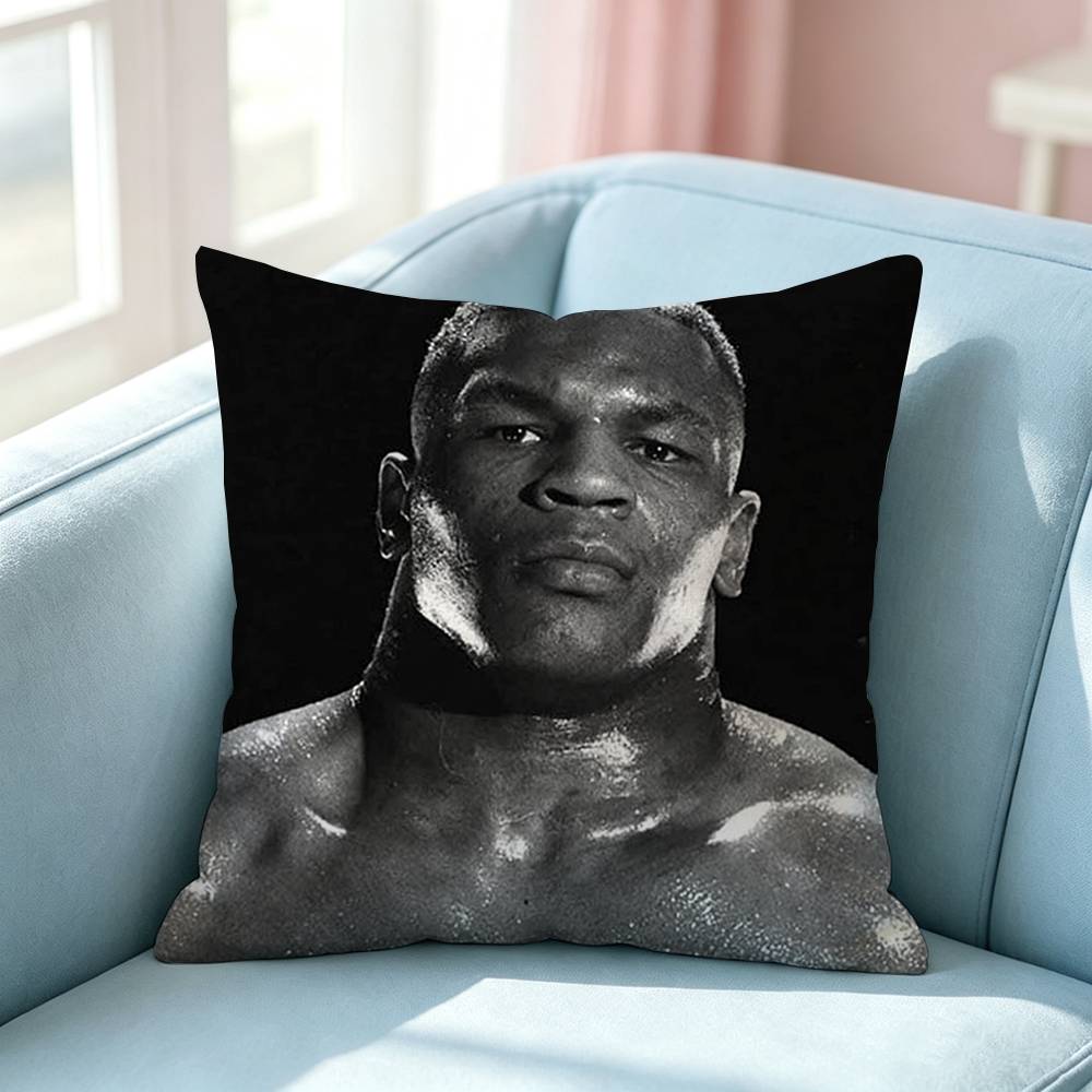 Iron Mike Tyson Knockout King Pillow Case Square DoubleSided Sofa Cushion Cover Bedroom Bedside Pillow