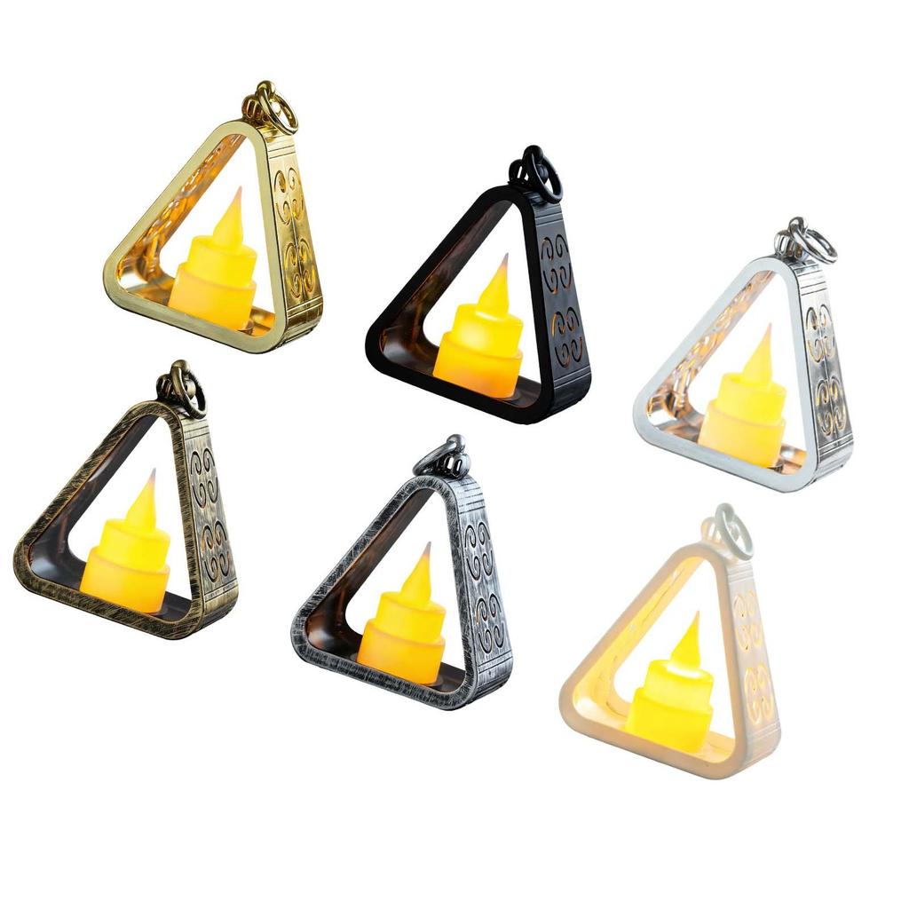 Creative Bedside Lamp Warm White Small Gift Idea Triangle Desk Lamp Ornament Nightlight for Cabinet Office Dorm Bedroom Study