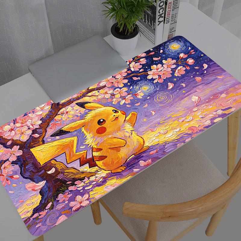 Mouse Pad Pokemon Pikachu Anime Durable New Gaming Accessories Large Carpet Gamer PC Computer Keyboard Desk Mat Mausepad