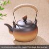 Clay Teapot with Lid and Handle for Electric or Charcoal Stove
