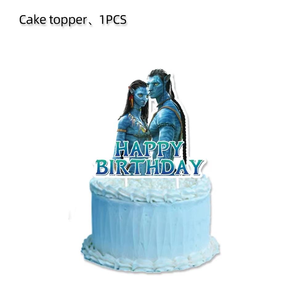 New Avatar Birthday Party Decoration Tableware Avatar 2 Balloons Set Plate Cup Gift Bags For Kids Boy Party Favors Photo Booth
