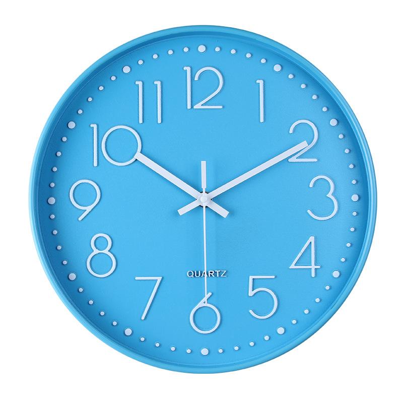 12-inch 30CM Silent Quartz Wall Clock Creative Fashion Home Living Room Clock Three-dimensional Simple Clock