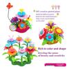 Children's DIY Pop Art Flower Arrangement Building Blocks – Interlocking Garden Toy for Girls