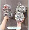SJN9131-17 Women's Thick-Soled Rhinestone Heightening Sandals - 2024 Summer Fashion Roman Beach Shoes