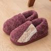 New thick-soled cotton slippers women's winter indoor home warmth non-slip plush slippers men's autumn and winter
