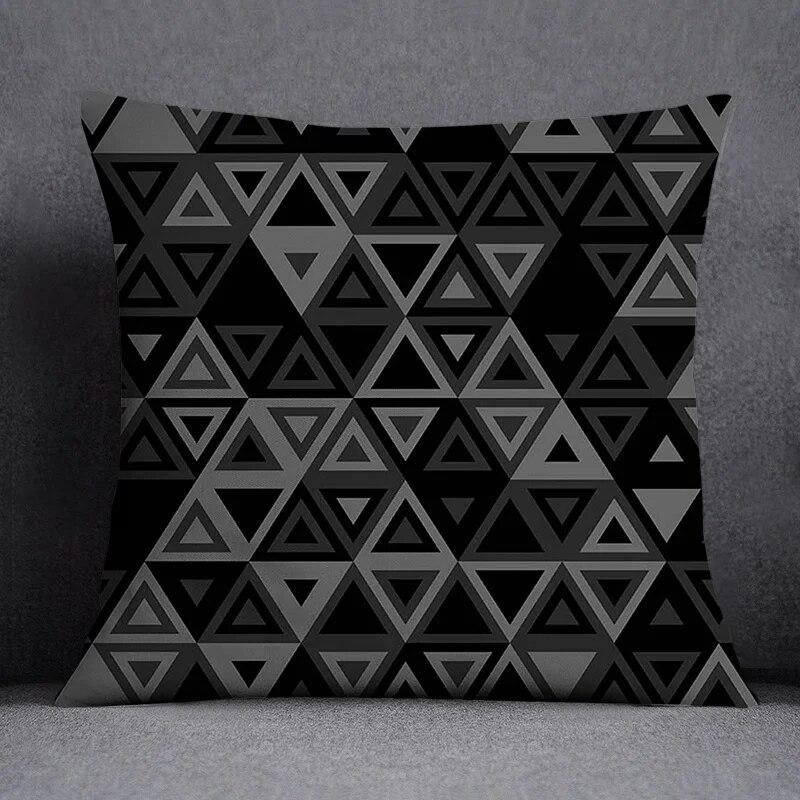 Geometric Simple Pattern Collection Home Decor Pillowcase Square   Office