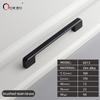 Oukali  New Design Zinc Alloy Pulls 96 128 192mm Home Furniture Hardware Kitchen Cabinet Dresser Drawer Door Pull Handles