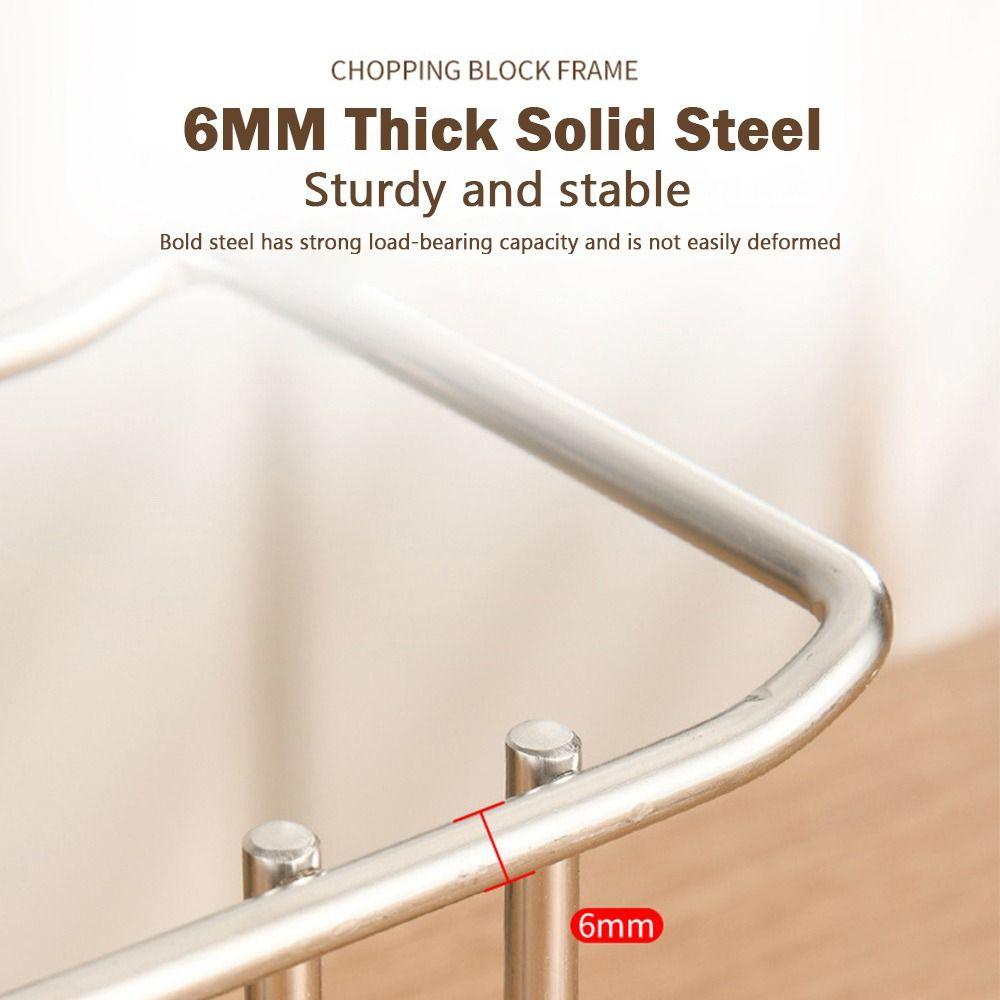 Stable Stainless Steel Cutting Board Holder Rustproof Space Saving Pot Lid Stand Draining Water Anti-slip Kitchen Storage Rack