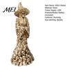 Small Desk Lamp for Dorm Skeleton Witch Resin Figurine, LED Light Up Gothic Statue, Spooky Bohemian Style Home Accents Dark Fantasy Ornament