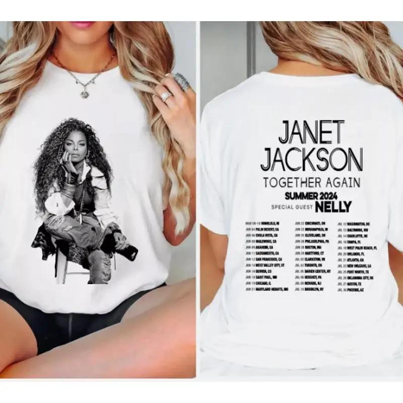 Janet Jackson 2024 T Shirt Together Again Double Side Jack