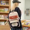 Junior High School Student Schoolbag Children Contrast Color Backpack Women's Large Capacity Backpack