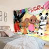 rabbit Bing Friends Garden Party Tapestry, Unique Design Tapestry, Wall Decor for Bedroom,Livingroom, Playroom,Heartwarming Fan Holiday Gifts