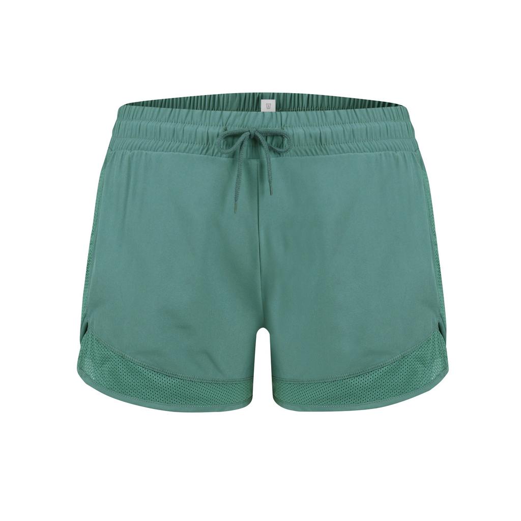 Women's Solid Color Motion Elastic The Waist Run Quick Drying Yoga Pants Shorts