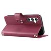 For Samsung Galaxy A25 5G (Global) (161.0 x 76.5 x 8.3mm) Crossbody Leather Case Wallet Stand Rhombus Mobile Cover