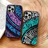 Lampas Art Graffiti Phone Case For iPhone 17,16,15,14,13,12,11 Plus,Pro Max,XS,Colorful Silver Phone Case Funda Cover