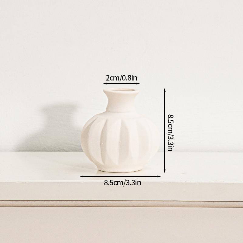 

INS Ceramic Vase White Nordic Vase Circular Hollow Ceramic Donuts Flower Pot Decorative Dry Flower Vases Living Room Decoration