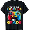 Level Up To 1st Grade Funny Gamer Back To School Unisex T-Shirt