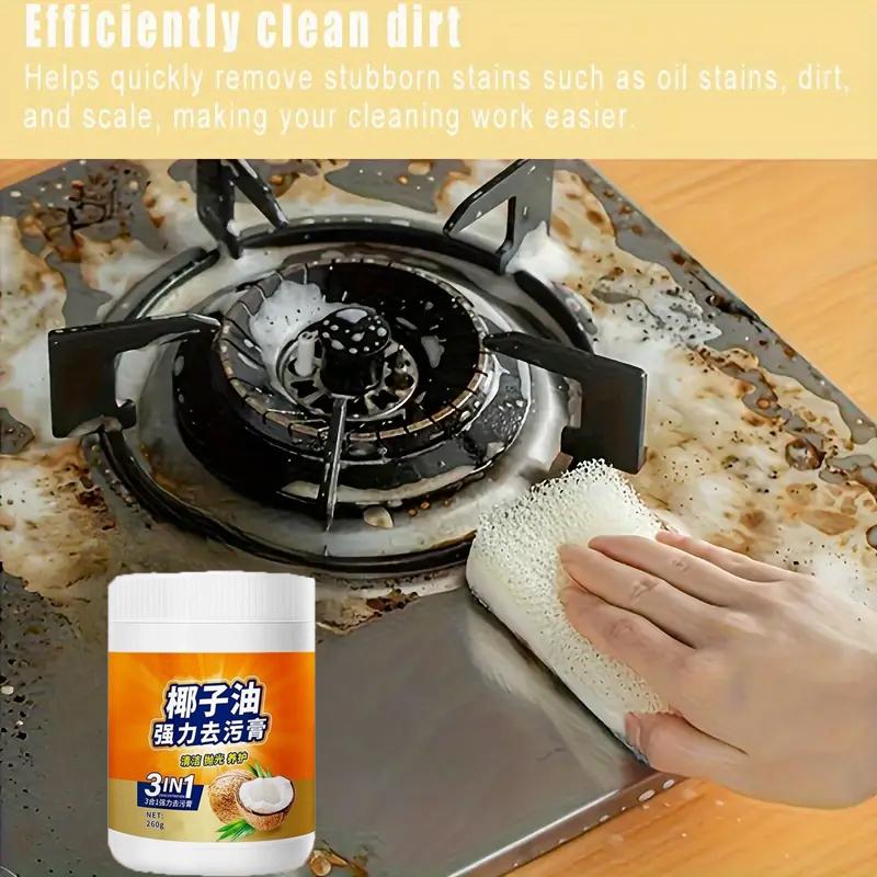 Kitchen Heavy Duty Grease Cleaning Cream, Stain Remover, Hard To Remove Stains, Kitchen Cleaning Tools