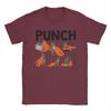 Baby Monkey Punch Monkey T Shirts for Unisex Women Cotton Cool TShirts Crewneck Tee Shirt Short Sleeve Tops Summer