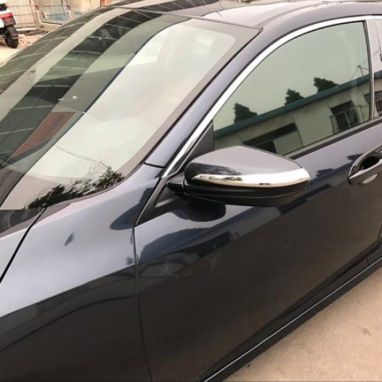 For Honda Civic Sedan 2016-2019 Side Rearview Mirror Moulding Strip Cover Trim