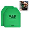 VEVOR Weight Vest Plates, 8.9 KG Pairs, Premium Steel Weighted Plates, Contoured Ergonomic Fit – WODs, Additional Weight for Weight Vests