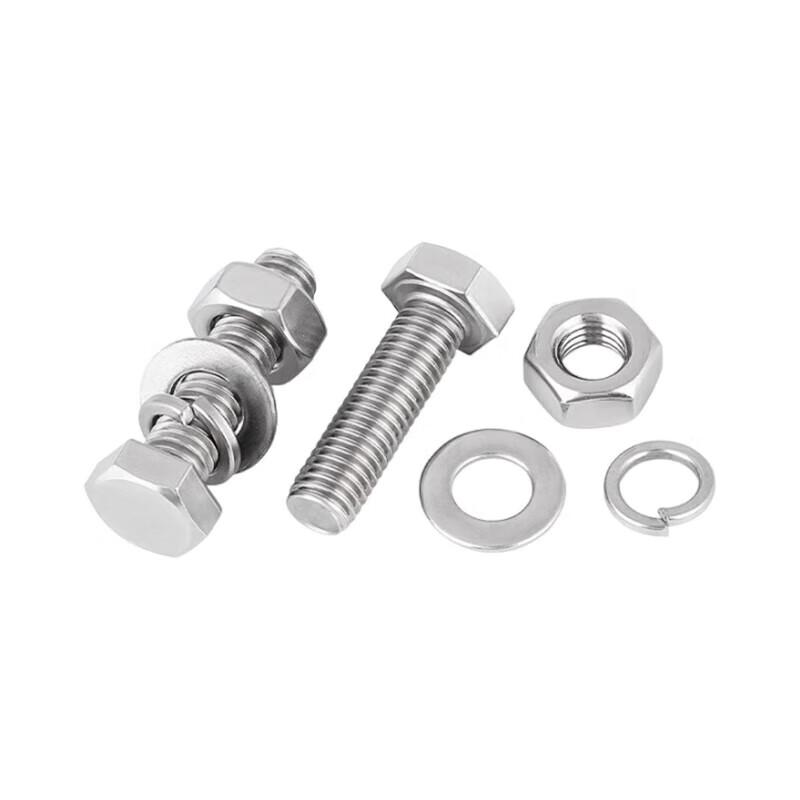Stainless Steel Hex Bolt, Nut, and Washer Set