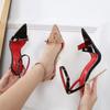 12cm Nuevos Zapatos de Salón Metálicos para Mujer con Tacón Fino de Aguja y Punta Fina, Calzado Poco Profundo de Talla Grande Para Espectáculo en Escenario Cosplay Sesión de Fotos WZ-A13-80
