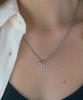 Pearly More Lucky Horseshoe Box Chain Necklace_Pm26N001Ss