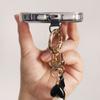 Camellia Crossbody Phone Rope Metal Chain Mobile Phone Strap  Hanging Ornaments