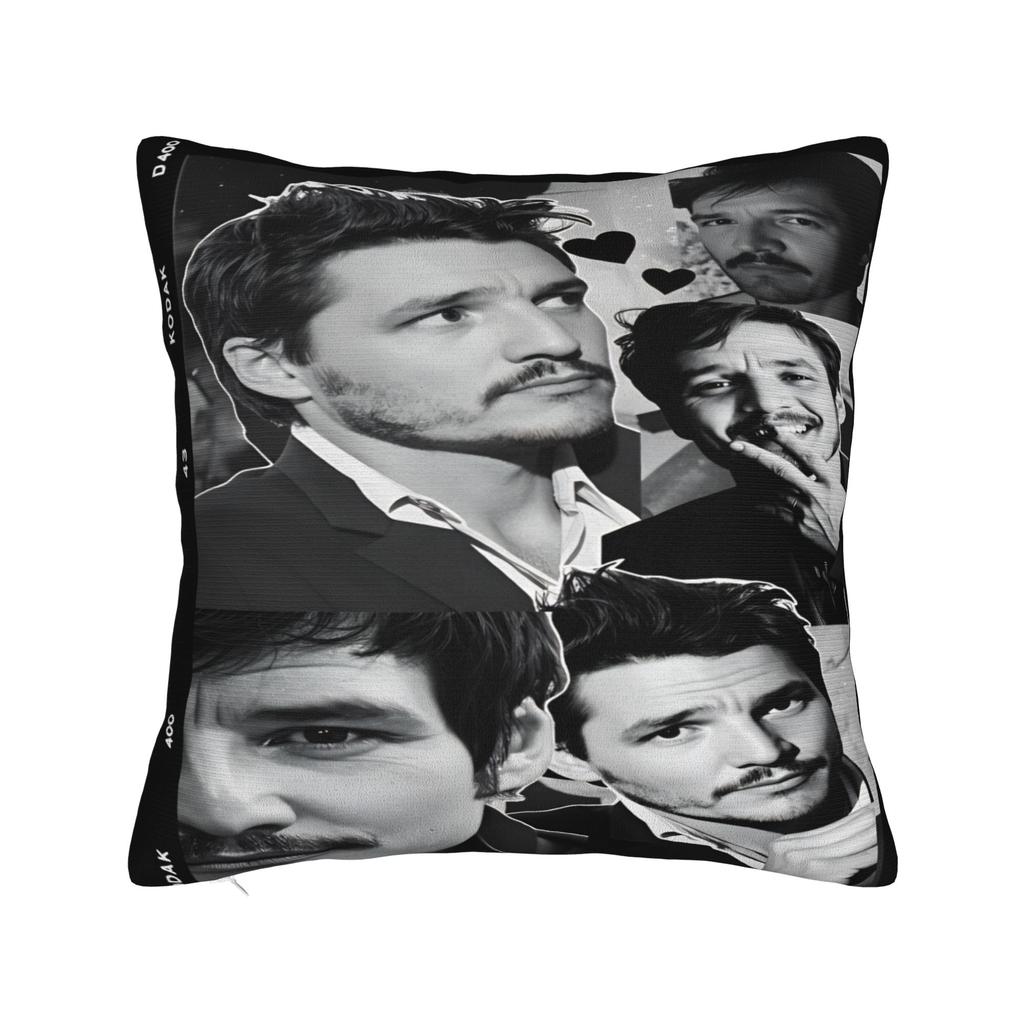 Pedro Pascal Pillowcases  Novelty Pillow Case For Sofa Car Home Decor Square Pillow Cover