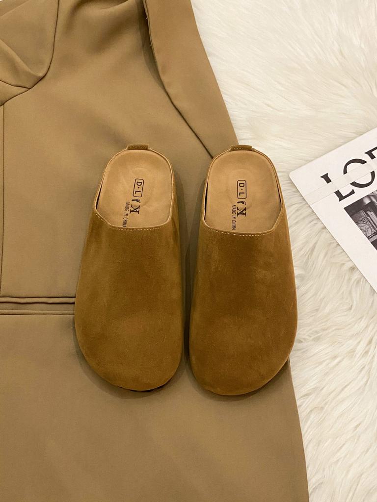 Women's Shoes 2025 New Thick-soled Bag Head Half Slippers Lazy One Pedal Soft-soled Sandals Shoes