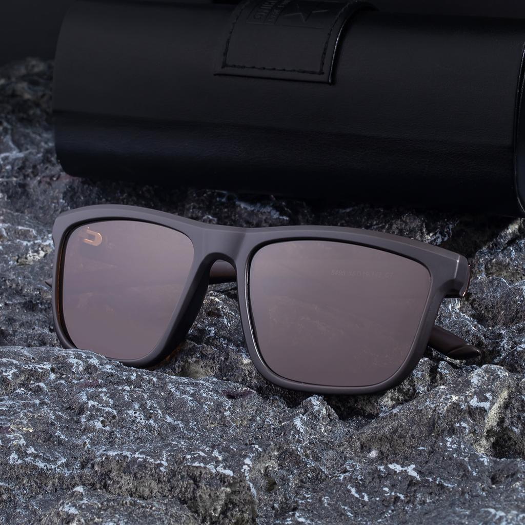 New European and American fashion box polarized sunglasses men's outdoor driving sunscreen sunglasses men
