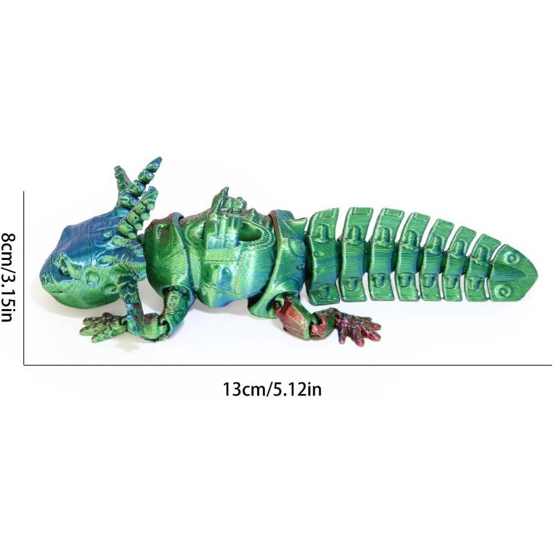 3D Printed Mechanical Salamander 13cm Articulated Animal for Desk Decor Home Office Gifts Room Decor Creative Craft