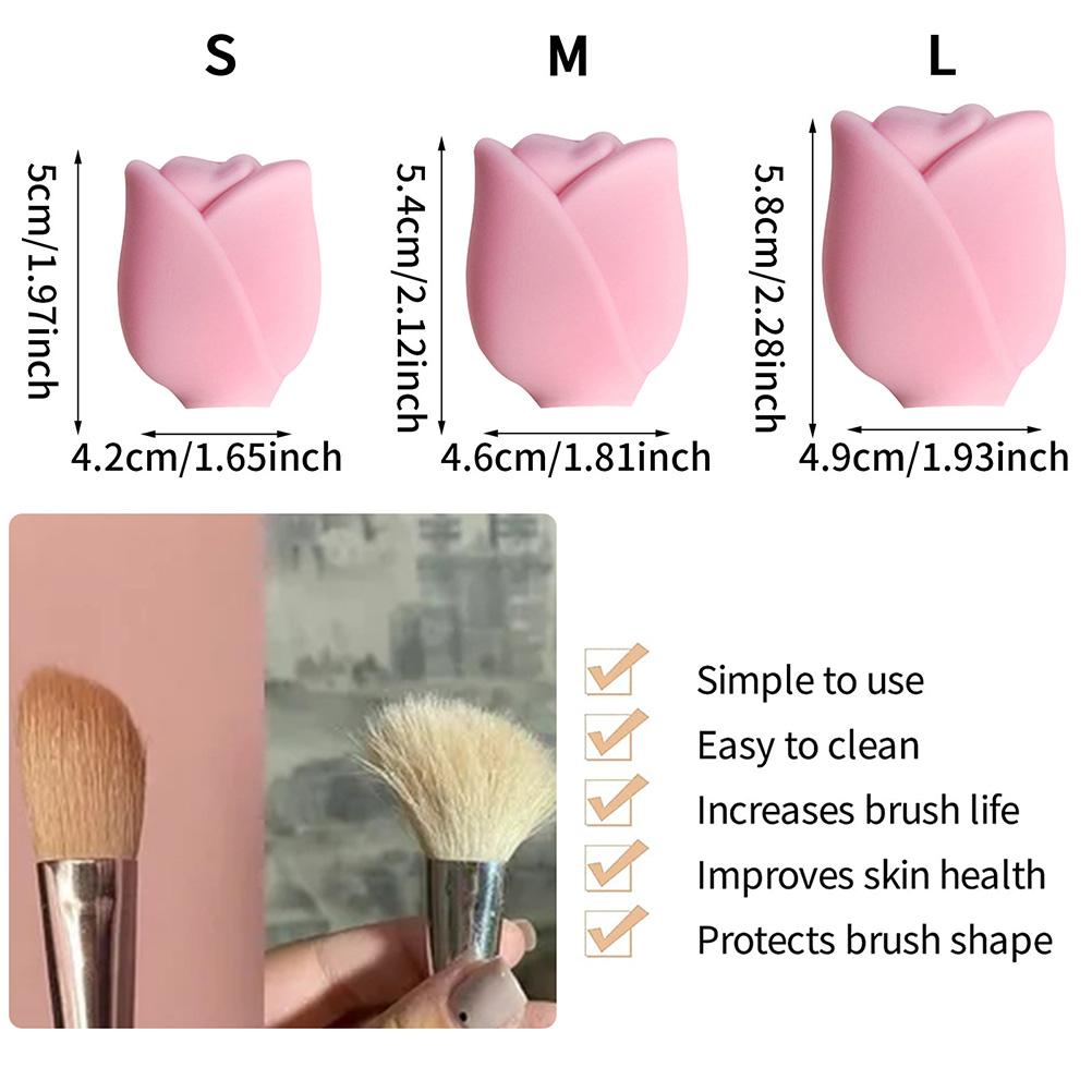 Etui na pędzle do makijażu Silikonowy uchwyt na pędzle do makijażu Wielokrotnego użytku pokrowiec przeciwkurzowy Etui na pędzle do