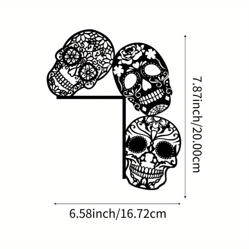 

Wrought Iron Skeleton Wall Decor, Creative Hanging Art for Halloween, Spooky Party Decoration, Unique Metal Sculpture for Home TY3245-02