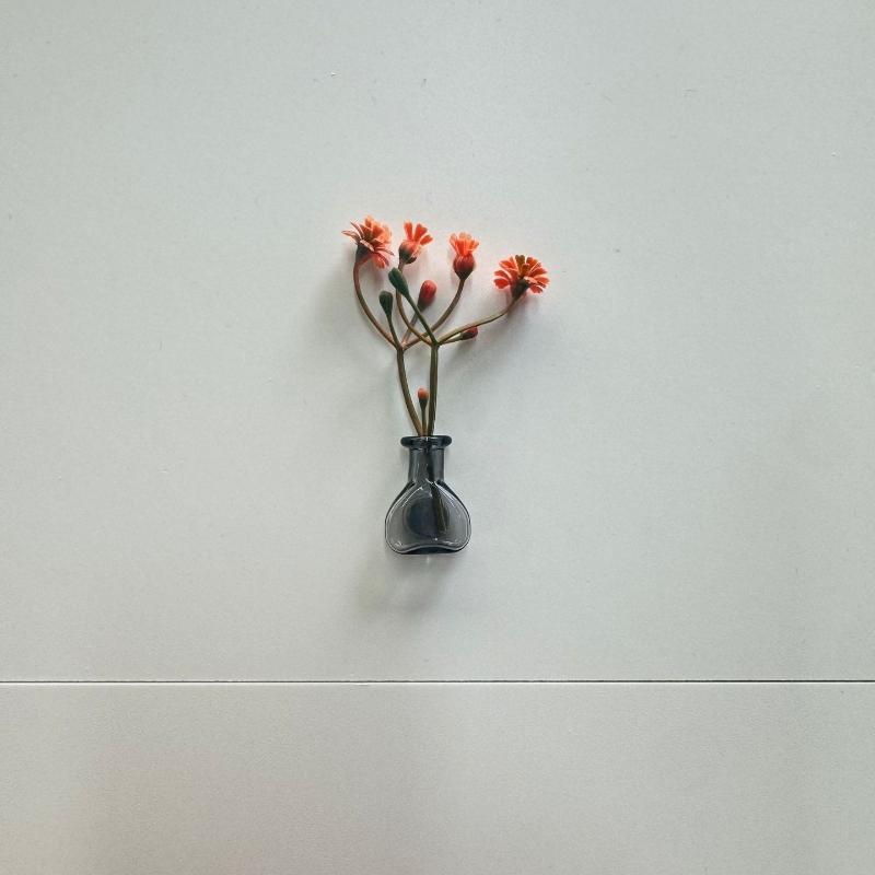 Mini Glass Bottle Flower Vase Fridge Magnets Big Small Sizes For Home Kitchen Diy Decoration Ornaments