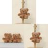 Plush Bear Keychain Toy With Pp Cotton Filling For Kids And Adults