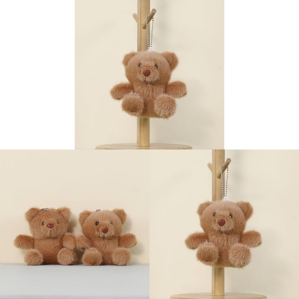 Plush Bear Keychain Toy With Pp Cotton Filling For Kids And Adults