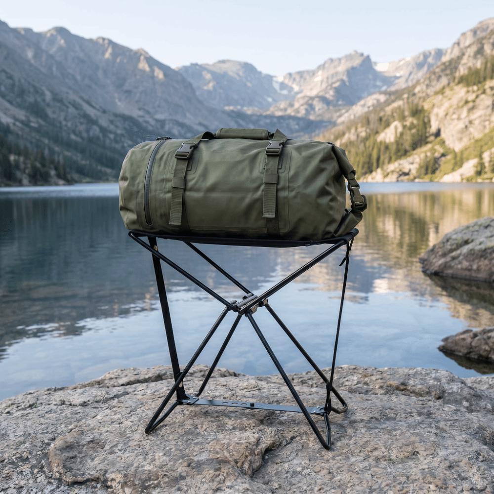 Compact Lightweight Build Portable Canvas Seat X Frame Outdoor Foldable Stool Outdoor Use
