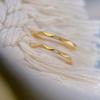 Minimalism Fashion Gold Color Zircon Plain Circle Finger Rings for Men Women Daily Wear Stainless Steel Jewelry Accessories Gift