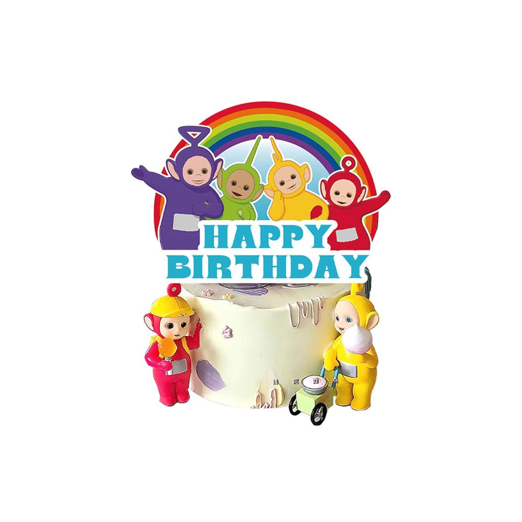 Teletubbies Birthday Party Supplies Disposable Tableware Paper Plates Paper Cups Tissue Girls Birthday Party Decoration