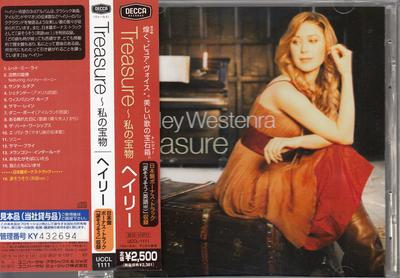 CD HAYLEY WESTENRA  Treasuremy Treasure UCCL1111 Decca 2007 Japan Pop Used